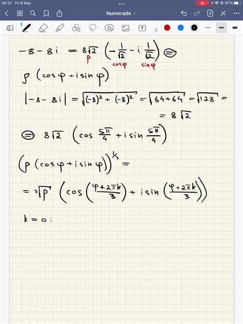SOLVED: Find all the complex cube roots of -8 - 8i.