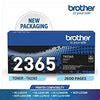 Brother TN-2365 Original Toner Catridge Black Ink approx 2600* Pages p ...
