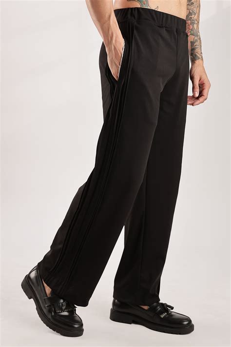 Self Design Tucks Pants - Lycra 'Black' – Superior Apparel Technology