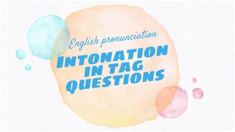 Image result for Intonation Question Tag