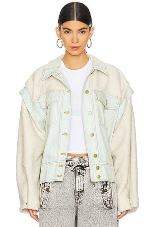 GRLFRND Emerson Western Shirt Jacket in Tupelo Tint | REVOLVE
