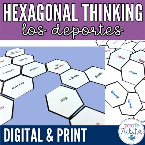 Los deportes activity - Sports in Spanish Hexagonal Thinking Map ...