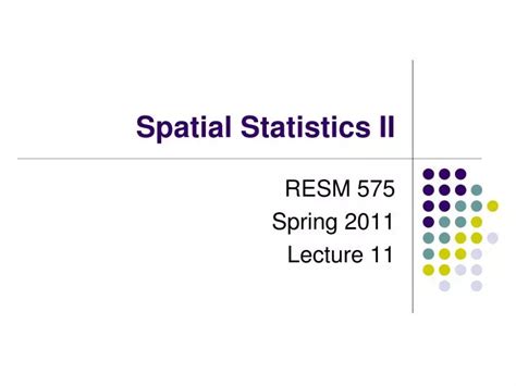 Introduction to Spatial Statistics 的图像结果