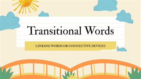 Image result for How to Use Transitional Words