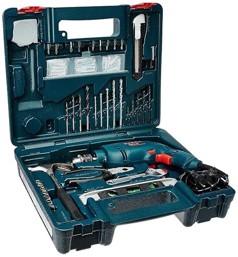 BOSCH Professional GSB 10 RE Corded-Electric Drill Tool Set, 10 mm, 500 ...