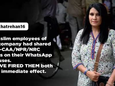 Woman Fires Two Muslim Employees For Sharing Anti-CAA/NPR Post; Twitter ...