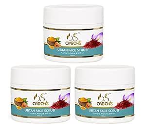 OMSON'S Ubtan Scrub For Face with Turmeric & Saffron For Tan Removal ...