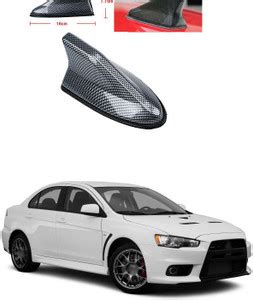 PECUNIA Carbon Fiber Style Car SUV Roof Shark Fin Aerial FM/AM Radio ...