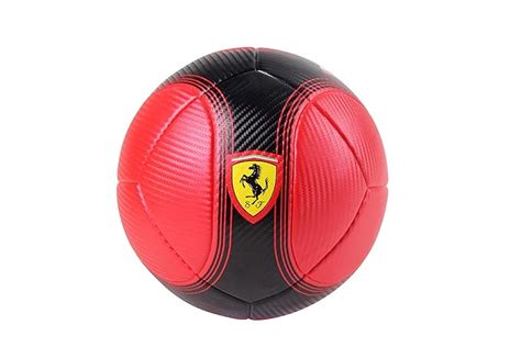 FERRARI MACHINE SEWING SOCCER BALL RED-BLACK | Sameo