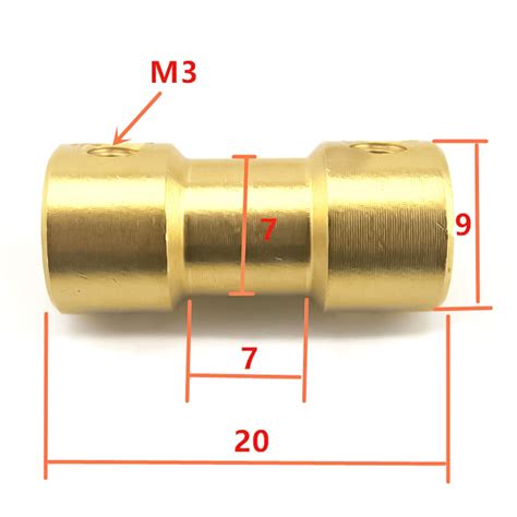 Double pass brass universal adapter coupling@ KitsGuru