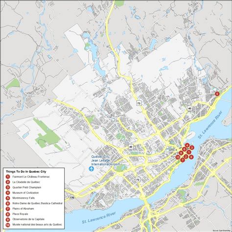 Image result for Quebec City Map