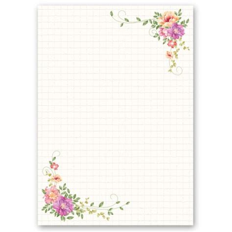 Blumenmotiv | Briefpapier Blumen & Blüten BLUMENBRIEF | Paper-Media