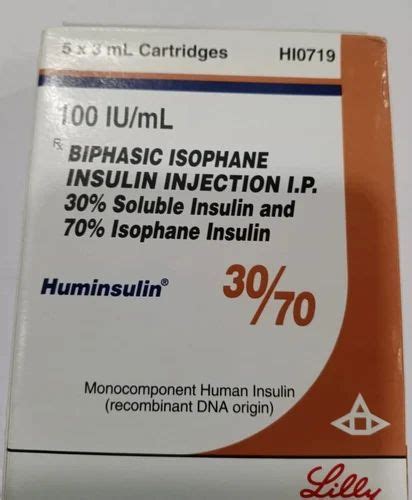 Insulin - Huminsulin 30 70 100 Iu Ml Cartridge 3ml from Indore