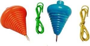 vedo Plastic lattu Pack of 2 with Thread multi color lattu for kids ...