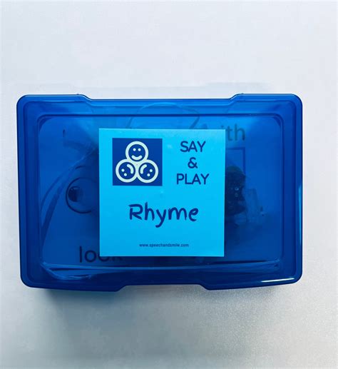 RHYME Task Box with Mini Objects-Speech Therapy Activity Box-Language ...