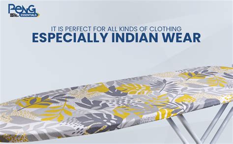 Peng Essentials Bloom Iron Table for Ironing Clothes -Floral, Surface ...