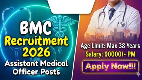 BMC Assistant Medical Officer Recruitment 2026 Out - Apply Online 14 ...