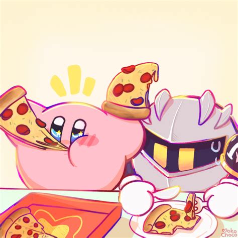 kirby and meta knight (kirby) drawn by mokochoco | Danbooru