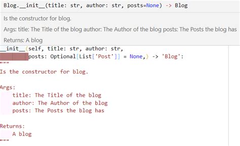 Image result for Python Docstring Vscode