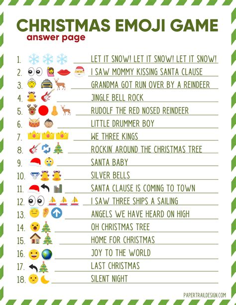 Printable Emoji Christmas Games | Rossy Printable
