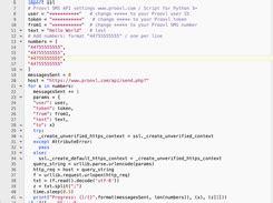 Python SMS API 的图像结果