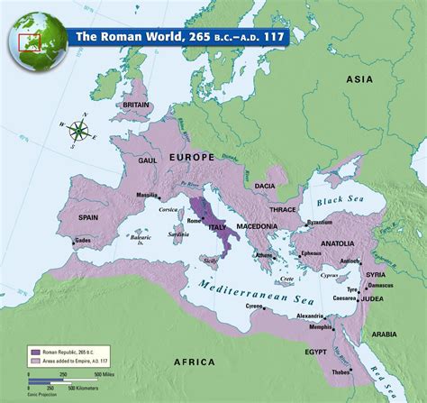 Printable Map Roman Empire Unique The Roman World 265 B C A D 117 History Pinterest - Printable Map