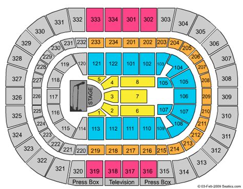United Center Detailed Seating Chart Concerts