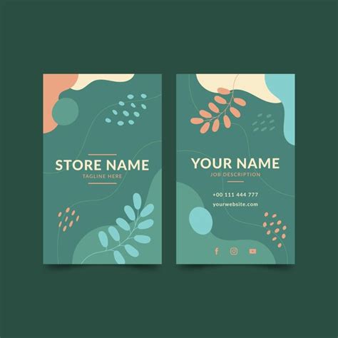Double Sided Business Card Template Free 的图像结果