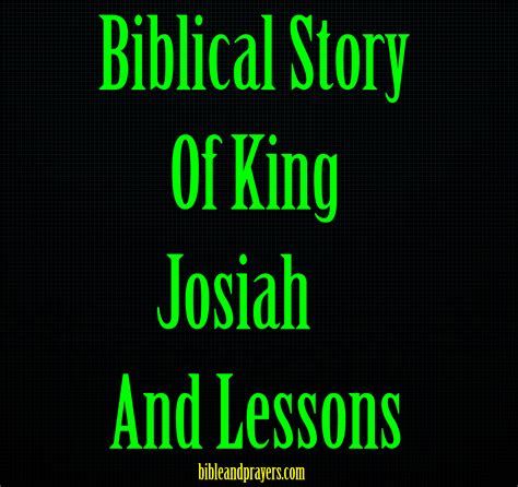 Biblical Pictures Of Josiah