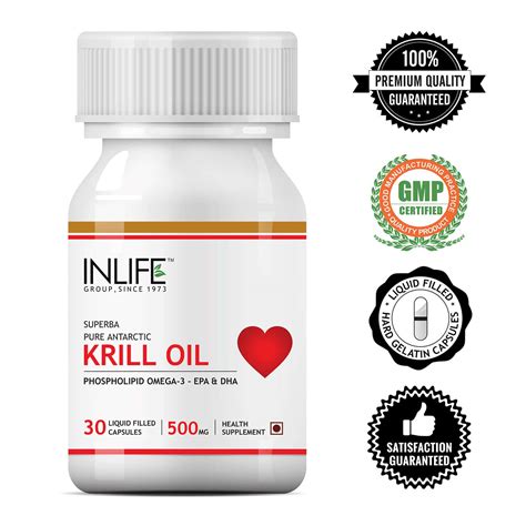 Buy INLIFE KRILL OIL (SUPERBA) PHOSPHOLIPID OMEGA 3 WITH ASTAXANTHIN ...