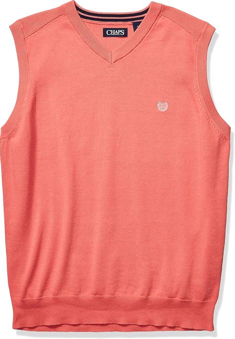 Chaps Men's Cotton V-Neck Sweater Vest at Amazon Men’s Clothing store