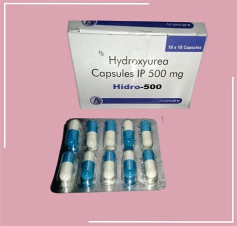Hidro-500 Cap (Hydroxyurea) 10X10 Cap (Hydroxyurea 500 Mg Capsule by A ...