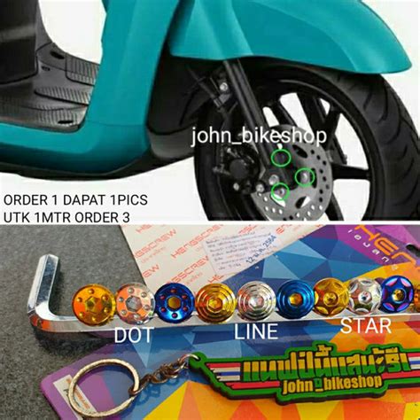Jual baut probolt disc disk piringan cakram yamaha fazzio 125 2022 heng ...