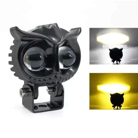 HJG New Model Owl Fog Light For Bike/Car/Thar/Jeep ( Cool White, 40W e ...