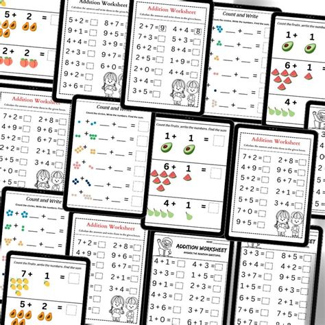 Image result for Math Addition Papers