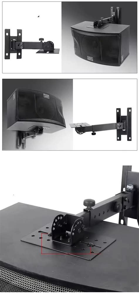 DS-40WM Iron Wall Mount Speaker Upto 45kg load Hanger for Sound Box ...