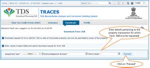 E-Tutorial on How to Download Form 16B from TRACES Website