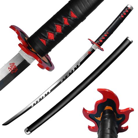 Buy Larmuroki Demon Slayer - 41" Steel Blade Samurai , Kimetsu no Yaiba ...