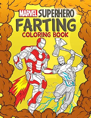 Buy Marvel Superhero Farting Coloring Book: Coloring Book with Marvel ...