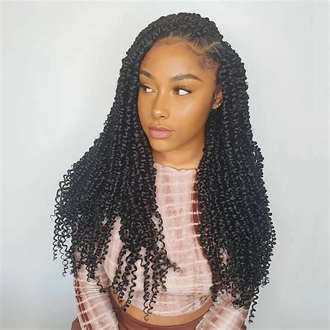 Buy 132 strands Passion Twist Crochet Hair Water Wave Black Color Curly ...