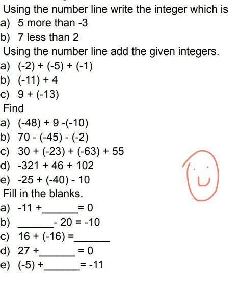Integers Equation Maths - Brainly.in