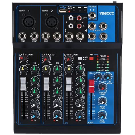Professional 4/7 Channel Live Studio Audio Sound USB Compact Mixer ...