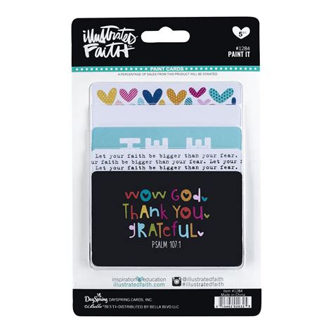 Bella Blvd Illustrated Faith Basics Paint It Paint Cards-, Multi ...