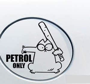 isee360 Petrol Sticker for Car Fuel Tank Lid (White) (L x H 12 x 1 Cms ...