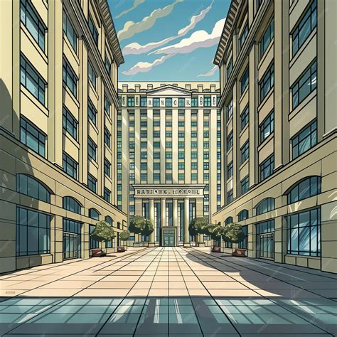 Cartoon Building Background Drawing 的图像结果