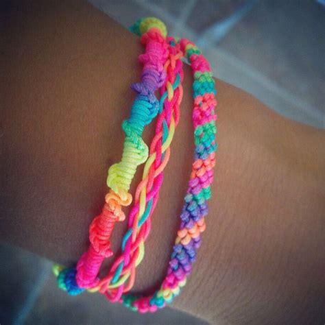 friendship bracelets neon