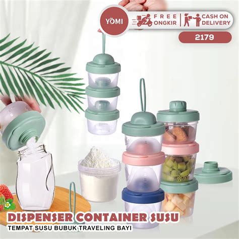 Yomi - Milk Container Dispenser Box For Baby Traveling Powder Milk ...