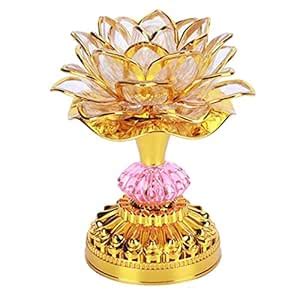 ATORSE® Portable Lotus Lamp Buddha Lotus Light for Temple Home Decor ...
