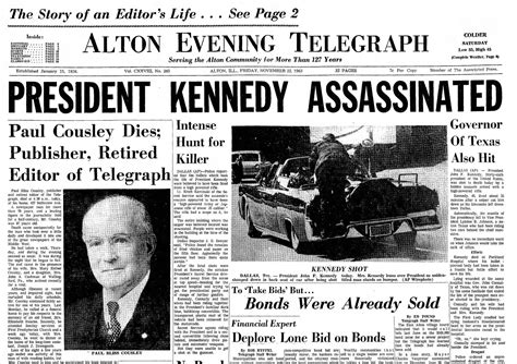 10 front pages from JFK's assassination