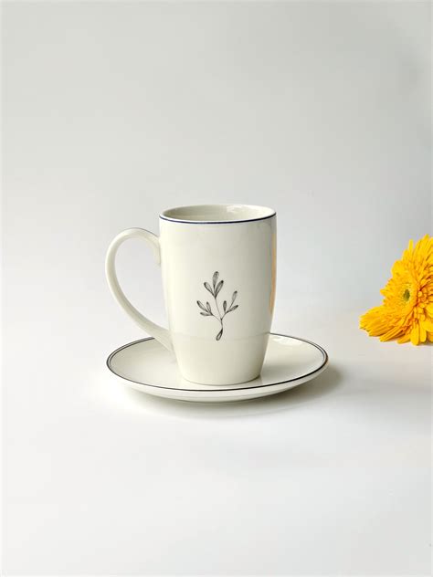 Lily Cup & Saucer Set ( 1 Cup & 1 Saucer) – minimal indian